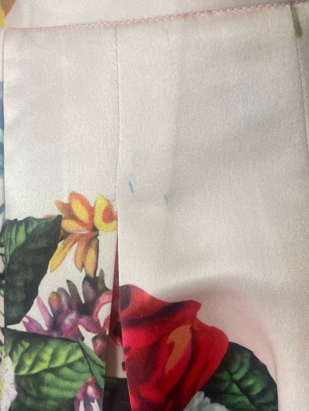 Ted Baker Pink “Flowtii Oil Painting” Floral Print A-Line Skirt - Picture 13 of 14